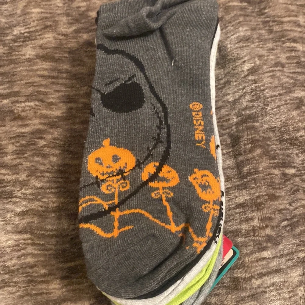 Disney The Nightmare Before Christmas 5 Pairs‎ of No Show Socks